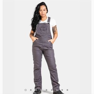 Dovetail Freshley Overalls 2/32 gray canvas